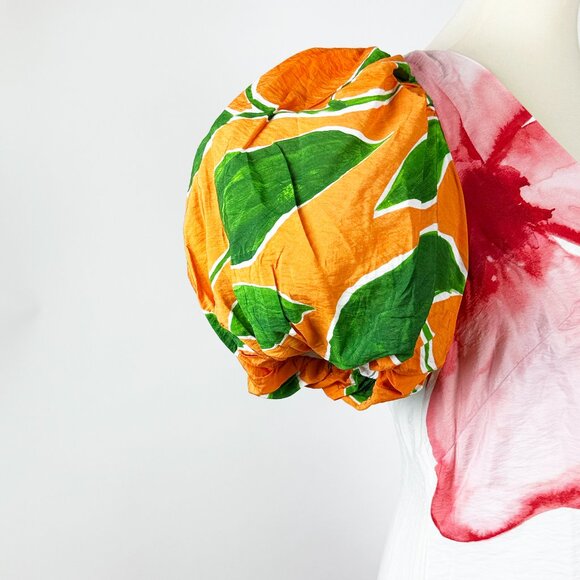 ANTHROPOLOGIE | Floral Puff-Sleeve A-Line Maxi Dress | NWT - Picture 15 of 16